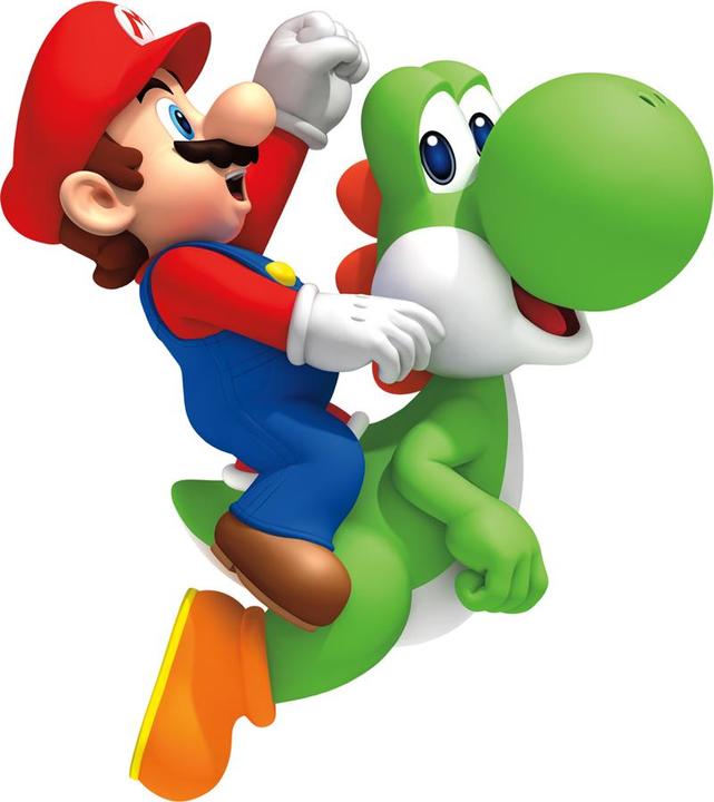 Produktbild Roommates Nintendo Super Mario Bros. mit Yoshi und Mario Wandstickern (48 x 13 cm)