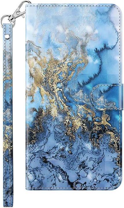 Produktbild Cover-Discount Xiaomi Redmi A2 / A1 - Etui Glitzer Effekt Marble blau (Xiaomi Redmi A2, KXD A1)