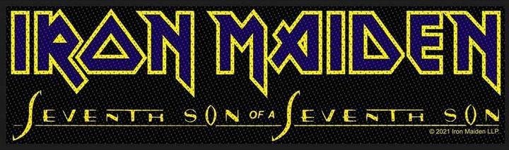 Actual product image Iron Maiden Seventh Son Strip Logo Patch (1 x)
