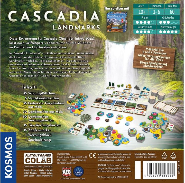 Actual product image Kosmos Cascadia Landmarks (German)