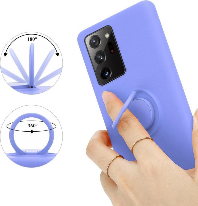 Actual product image Cadorabo TPU Liquid Ring Silicone Case Cover (Samsung Galaxy Note 20 Ultra)