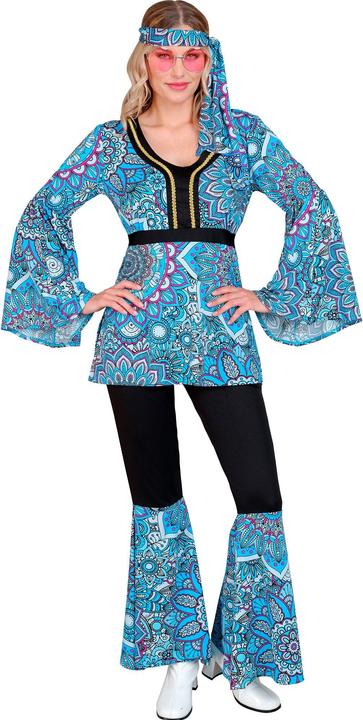 Produktbild Widmann THE 60s FASHION -blue mandala (Oberteil, Hose, Stirnband), S (S)