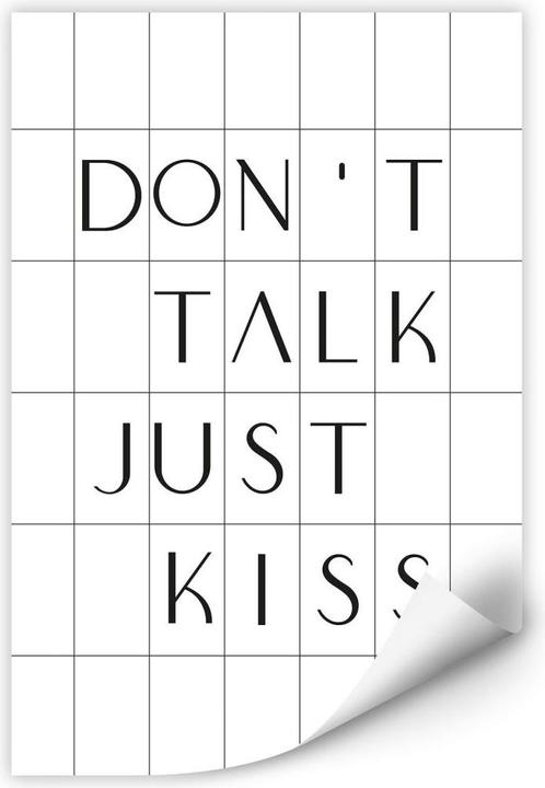 Immagine prodotto Trenddeko con Raster - Non parlare, bacia e basta (30 x 45 cm)