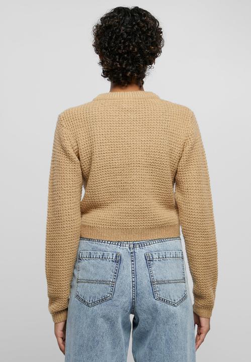 Produktbild Urban Classics Ladies Short Waffle Sweater (L)
