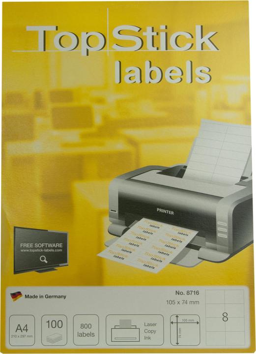 Image du produit TopStick Étiquettes universelles