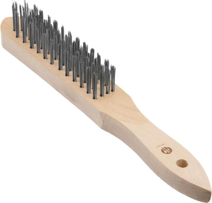 Actual product image Gastro Hero Wooden steel brush with wire rows (29.70 cm)