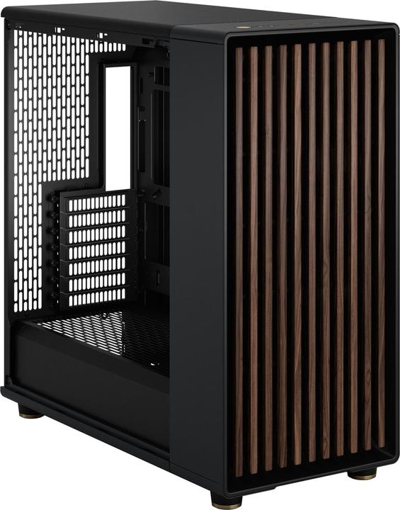Actual product image Fractal Midi North XL RC Charcoal Black TG (Mini-ITX, ATX, E-ATX)