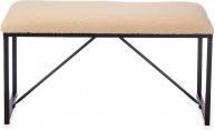 Image du produit Giftdecor banc en peau de mouton beige (81 cm)