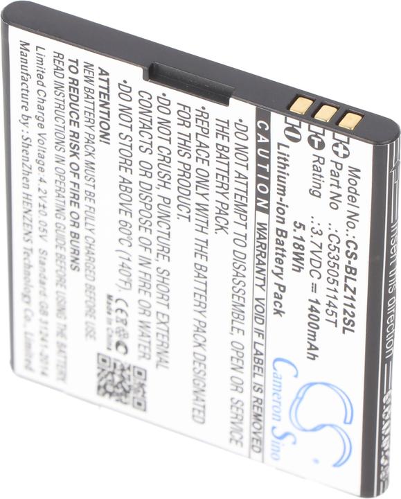Actual product image XCell Battery suitable for Blu Yezz, Blu YZ1120 Battery type C535051145T, 1400mAh 3.7V