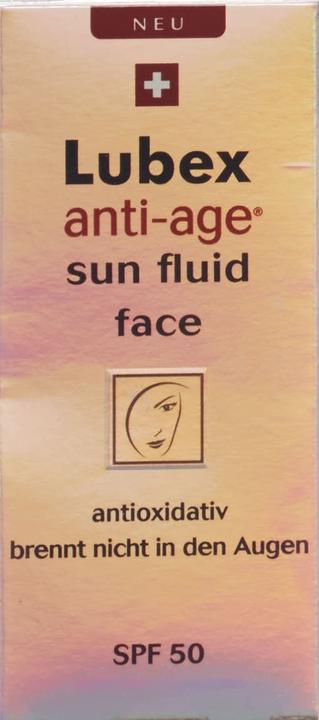 Produktbild Lubex anti-age Sun Fluif FACE UVA + B LSF 50+ (Sonnencreme Gesicht, SPF 50, 30 ml, 50 g)