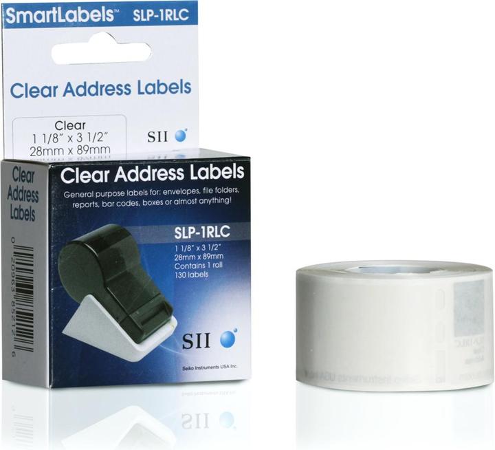 Actual product image Seiko Labels transparent
