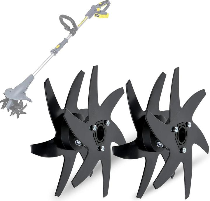 Actual product image Fanztool Vertikutierer Aufsatz für elektrische Bodenhacke (Scarifier, Garden machinery attachment)