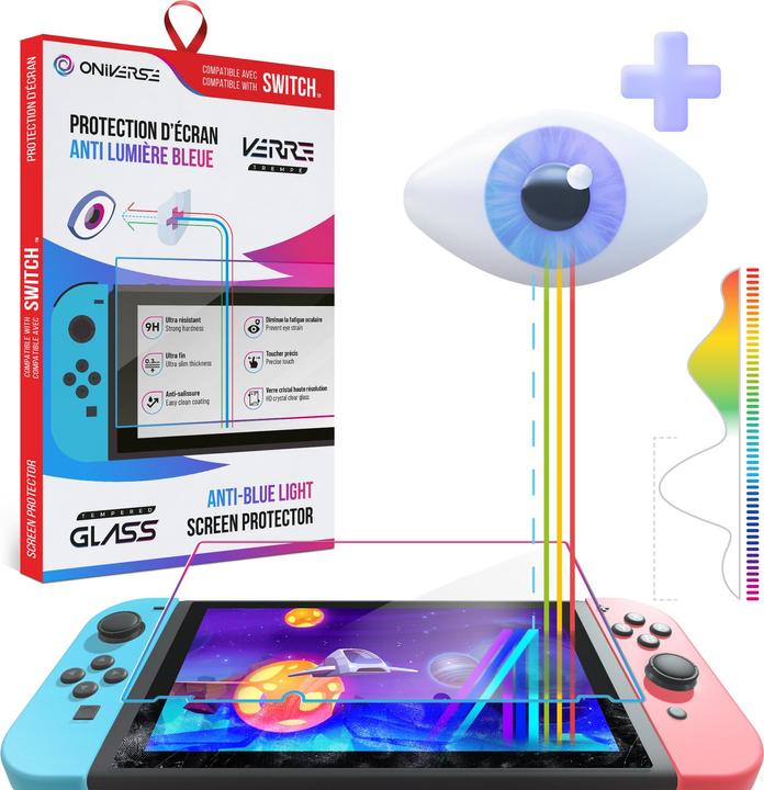 Image du produit Oniverse ONISPAB-SWI Spielkonsolenteil/-zubehör Displayschutz (Switch)
