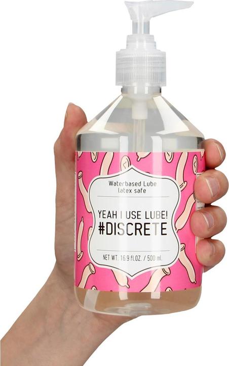 Actual product image Pharmquests Waterbased Lube - YEAH I USE LUBE! #DISCRETE - 500 ml (500 ml)