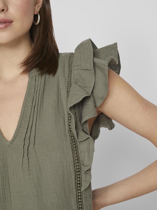 Actual product image Vila Ruched top with short sleeves (36)