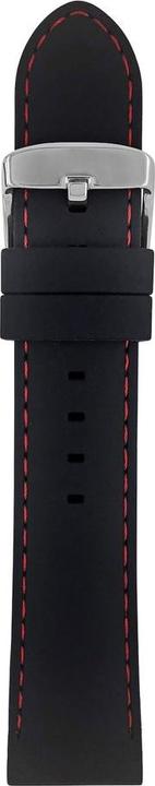 Image du produit Zeppelin Silikonarmband für Uhr schwarz 22 mm (Silicone)
