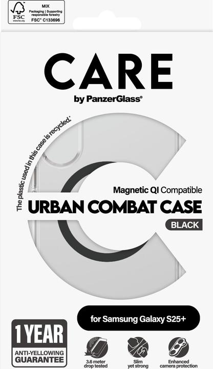 Immagine prodotto PanzerGlass CRRFUBQG37942, Cover, Samsung, Samsung - Galaxy S 2025 Plus, Trasparente (Samsung Galaxy S25+)