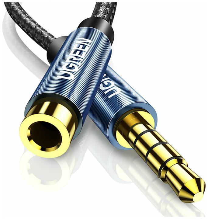 Produktbild Ugreen AUX jack audio extender 3.5 mm AV118, 1,5m (blue) (1.50 m, HDMI)
