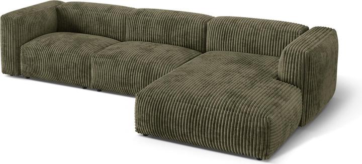 Image du produit Micadoni Canapé D'Angle Droit Modulaire, "Martina", 3 Places, 332x176x75 Fabriqué en Europe (Canapé d'angle)