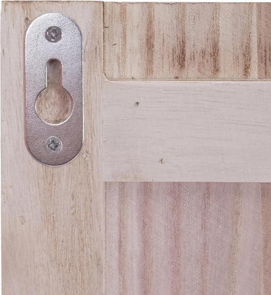 Actual product image Mendler Wall coat rack Welcome, Shabby Look Vintage, 91x60cm - natural brown