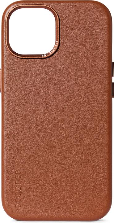 Productafbeelding Decoded Leren achterkant voor iPhone 15 Plus Bruin (Apple iPhone 15 Plus)