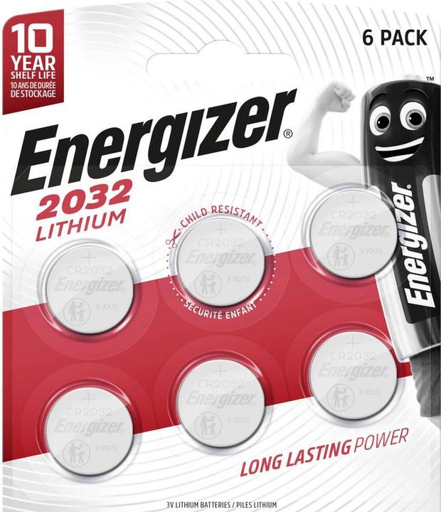 Produktbild Energizer CR2032 (6 Stk., CR2032, 235 mAh)
