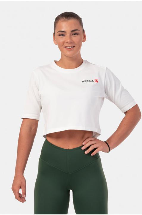 Produktbild Nebbia Minimalist Logo Crop Top 600 Cream (XS)