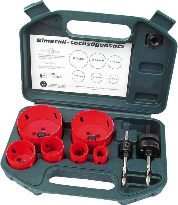 Produktbild Mannesmann Lochsägen-Satz (22 mm, 28 mm, 35 mm, 44 mm, 68 mm, 73 mm)