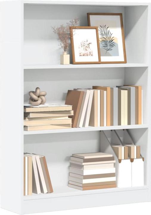 Actual product image VidaXL Bücherregal Regal Standregal Büroregal Aktenregal Aufbewahrungsregal Weiss (80 x 24 x 109 cm)