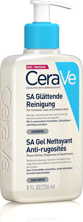 Produktbild CeraVe SA Glättende Reinigung: mildes Reinigungsgel für Gesicht und Körper bei trockener Haut (Gel, 236 ml)