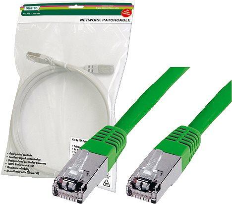 Immagine prodotto Digitus Cavo patch CAT 5e SF-UTP Cu PVC AWG 26/7 lunghezza 5 m colore verde (SF/UTP, CAT5e, 5 m)