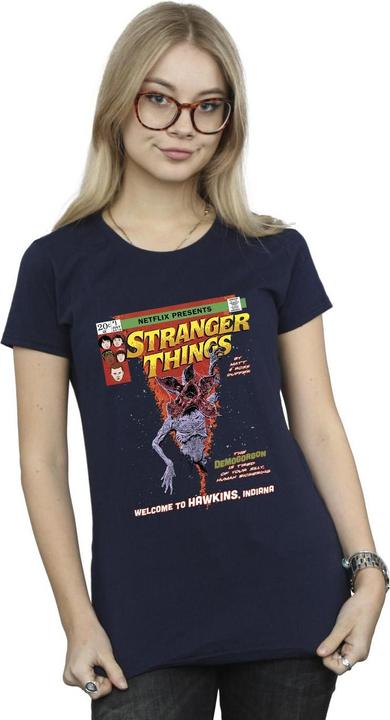 Actual product image Netflix Womens/Ladies Stranger Things Comic Cover Cotton T-Shirt (L)