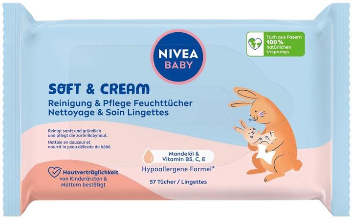 Produktbild NIVEA Soft & Cream Feuchttücher Quattro (228 Stück)