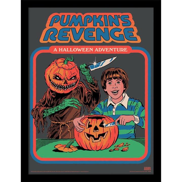 Actual product image Steven Rhodes Pumpkin's Revenge Framed Poster (40 x 30 cm)