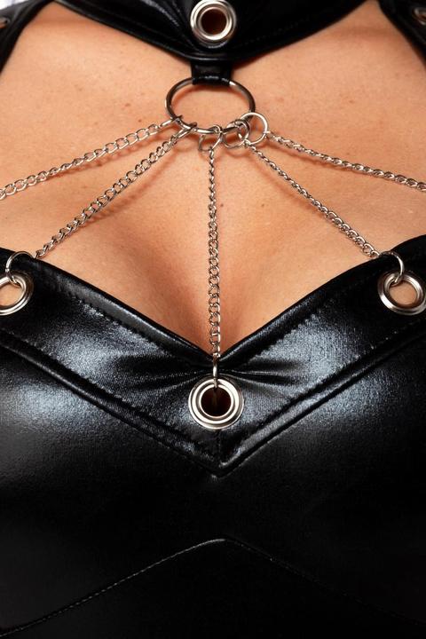 Produktbild Saresia Wetlook Kleid mit Collar (XS)