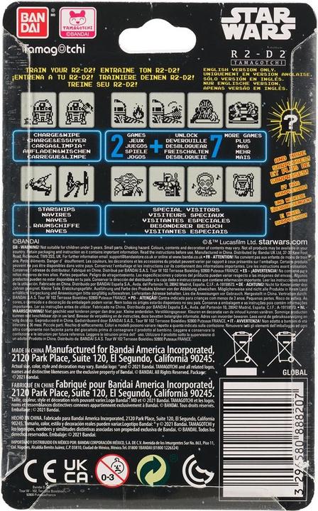 Actual product image Bandai STAR WARS - R2-D2 (Edition Bleue) - Tamagotchi (German, French, Multilingual, Italian, English)