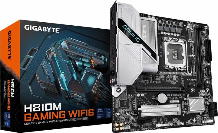 Actual product image Gigabyte H810M GAMING WIFI6 LGA1851 MB (Socket S1, Intel H810, mATX)