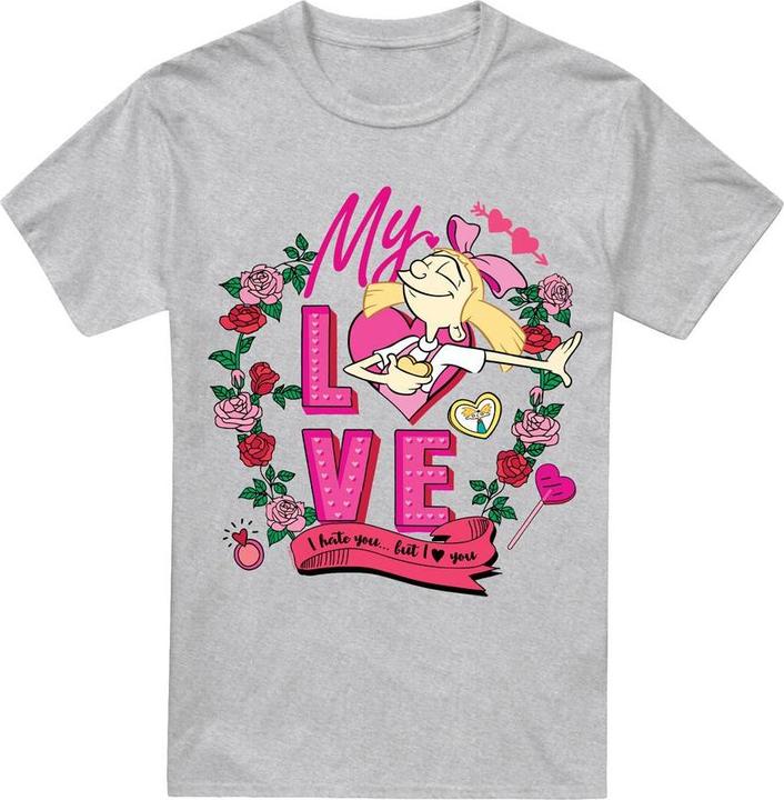 Hey Arnold! I Hate You But Love You TShirt Valentinstag