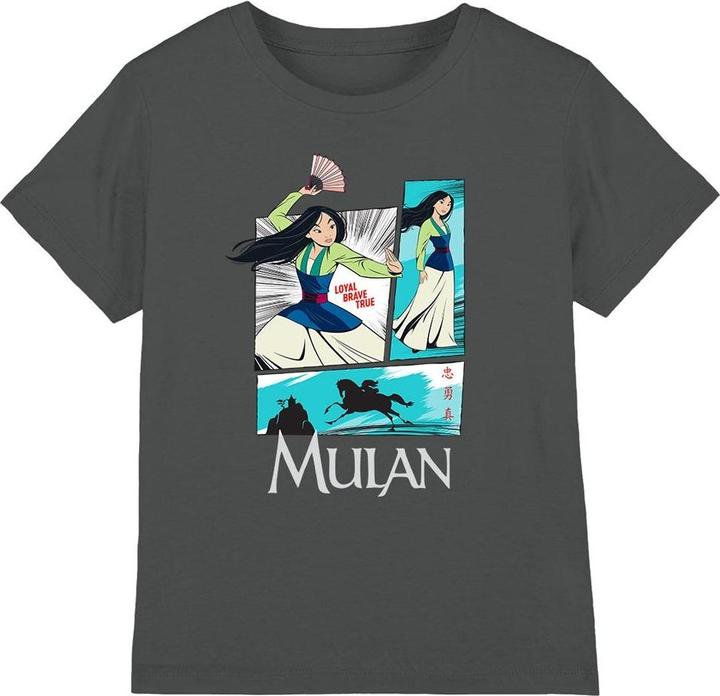 Actual product image Mulan Childrens/Kids Action Panels T-Shirt (140)