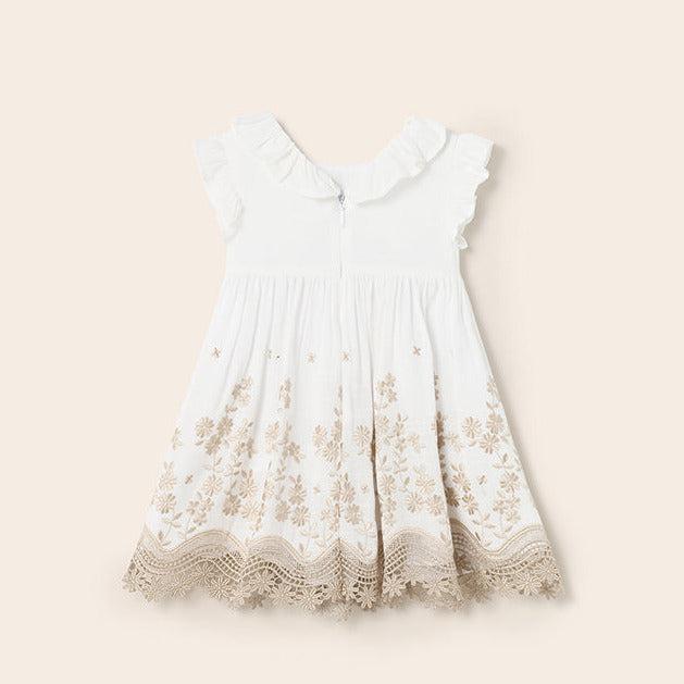 Produktbild MAYORAL Kleid mit Blumen bestickt und Leinen (74)