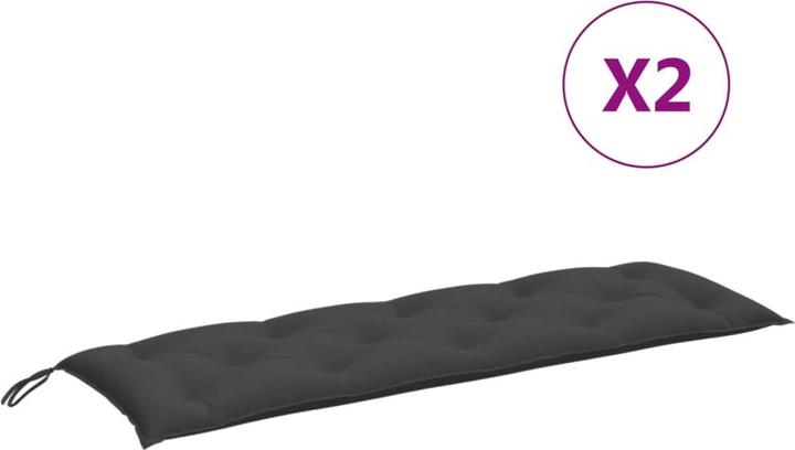 Image du produit VidaXL Coussins de banc de jardin 2 pcs. tissu (150 x 50 x 7 cm)