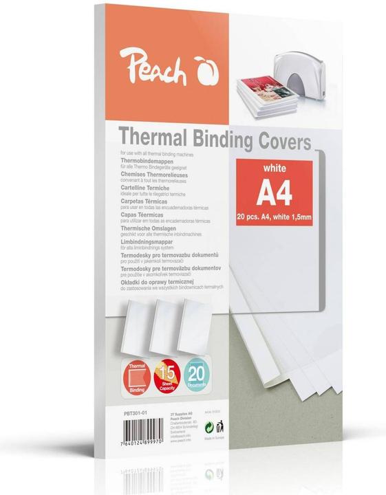 Produktbild Peach Einbanddeckel weiss