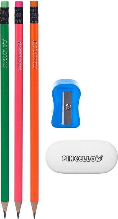 Produktbild Pincello Bleistifte Set Spitzer Radiergummi (12 Stück) (12 x)
