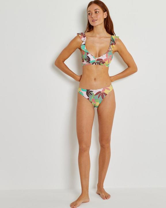 Actual product image La Redoute Collections Bikini briefs with floral print (38)