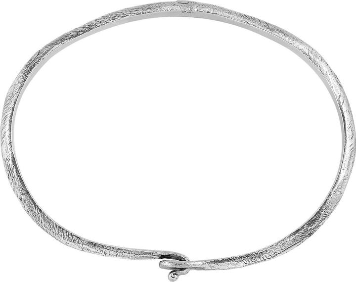Immagine prodotto Haze & Glory Armband Armreif - Hook Small Gehämmert 925 Silber (20 cm, Argento 925)