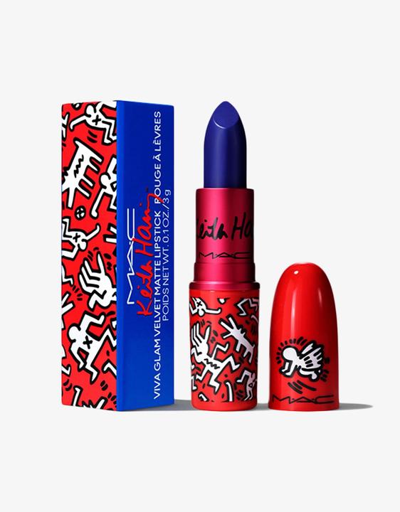 Actual product image MAC Cosmetics Viva Glam X Keith Haring (canal blue)