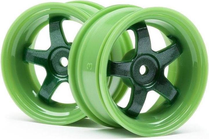 Actual product image HPI Work Meister S1 Wheel Green (9mm Offset/2pcs)