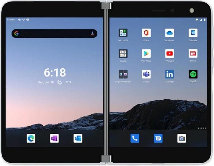 Microsoft Surface Duo (128 GB, Glacier, 8.10", Dual SIM, 11 Mpx, 4G)