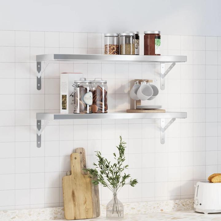 Immagine prodotto VidaXL Mensole a muro 2 pezzi 75 x 23,5 cm Nobile