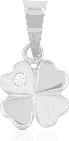 Produktbild Muau Diamond pendant cloverleaf white gold 750 brilliant H VS 0.01.00ct. 15x8mm (Weiss)